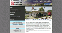 Desktop Screenshot of clarksvillecenterforaudiology.com